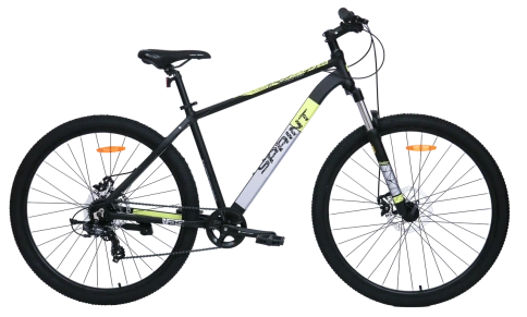 Велосипед TechTeam Sprint 29"х19" желтый + Комплект защиты Safe Fit фото 1