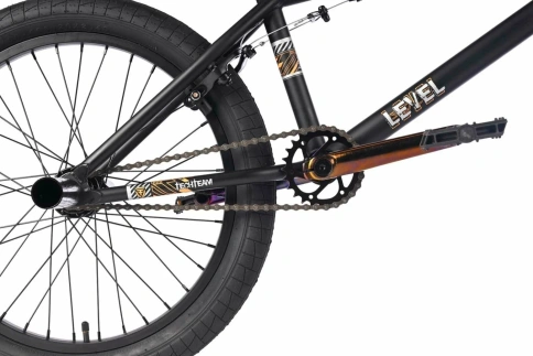 Велосипед трюковой Tech Team BMX Level 2025 20" бензин / oilslick фото 4